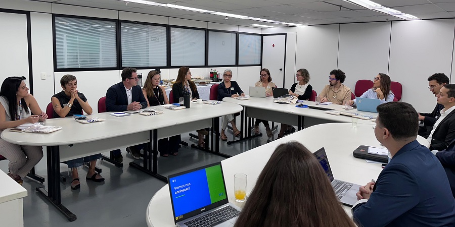 Membros do NEES e MEC reunidos em Brasília para discutir combate à evasão e ao abandono escolar